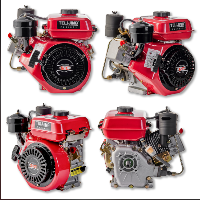 Portable OHV 168CF 196CC 3.5HP Boat diesel Engine Manual Power Tiller Generator Motor Thread Keyway Shaft Single Cylinder Engine
